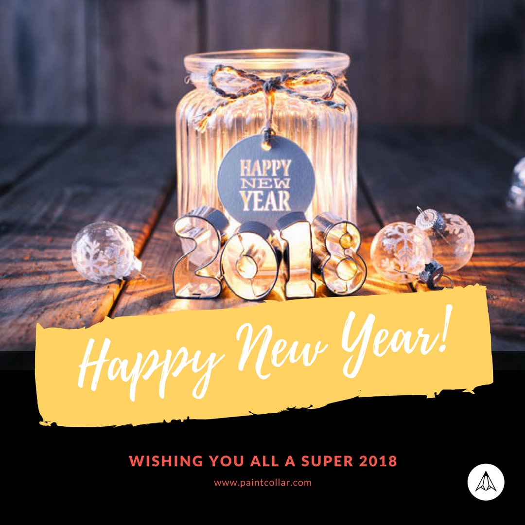 Paintcollar's tweet photo. Resolution 2018 : Be more awesome than last year!
Happy New Year to you all!
#HappyNewYear #HNY2018 #PaintCollar https://t.co/Woify5EHpv