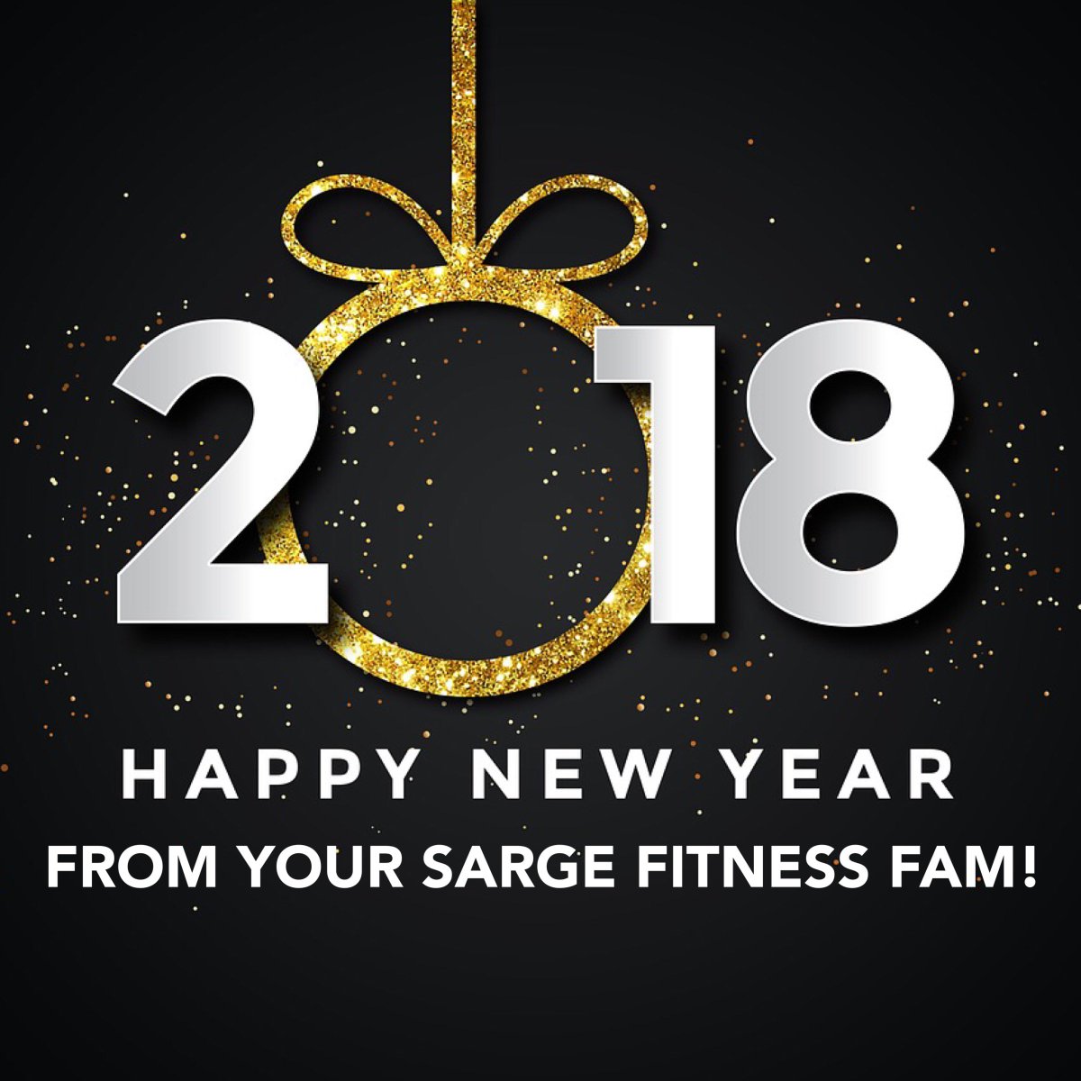 ThingsSargeSays's tweet photo. Wishing you Peace, Joy, Prosperity and Fitness in 2018! Be safe tonight...see you in class!! (Check with your instructors for class schedules this week.) #HappyNewYear #2018 #BeYourBestSelf #SargeFitness #ThinkOutsidetheGym #SargeFam https://t.co/YqJ6xoXAU5