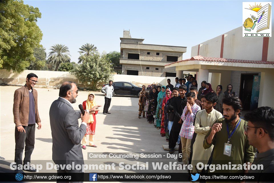 gdswo2's tweet photo. 5th day of Career Counseling Session organized by Gadap Development Social Welfare Organization with 30 students, 15 boys, 15 girls at Community Centre Ghazi Brohi.

Facilitator Mr. Saad Masud 
#GDSWO #YouthDevelopmentProgram https://t.co/2m3pRdEhPJ