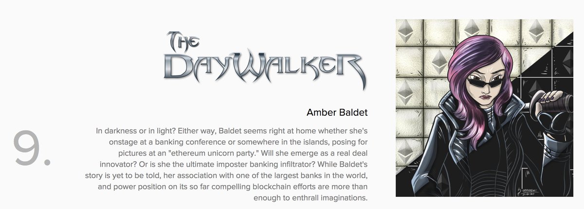 CoinDesk's tweet image. 9/ Amber Baldet – “The Daywalker” coindesk.com/coindesk-most-…