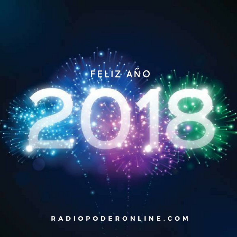 RPoderOnLine's tweet photo. ¡Feliz Año 2018!
Que los 365 días las 52 semanas las 8760 horas y los millones de segundos estén llenos del Poder de Dios actuando a en tu vida. #RadioPoderOnLine "Conexión Celestial" https://t.co/GnwysFqMOi