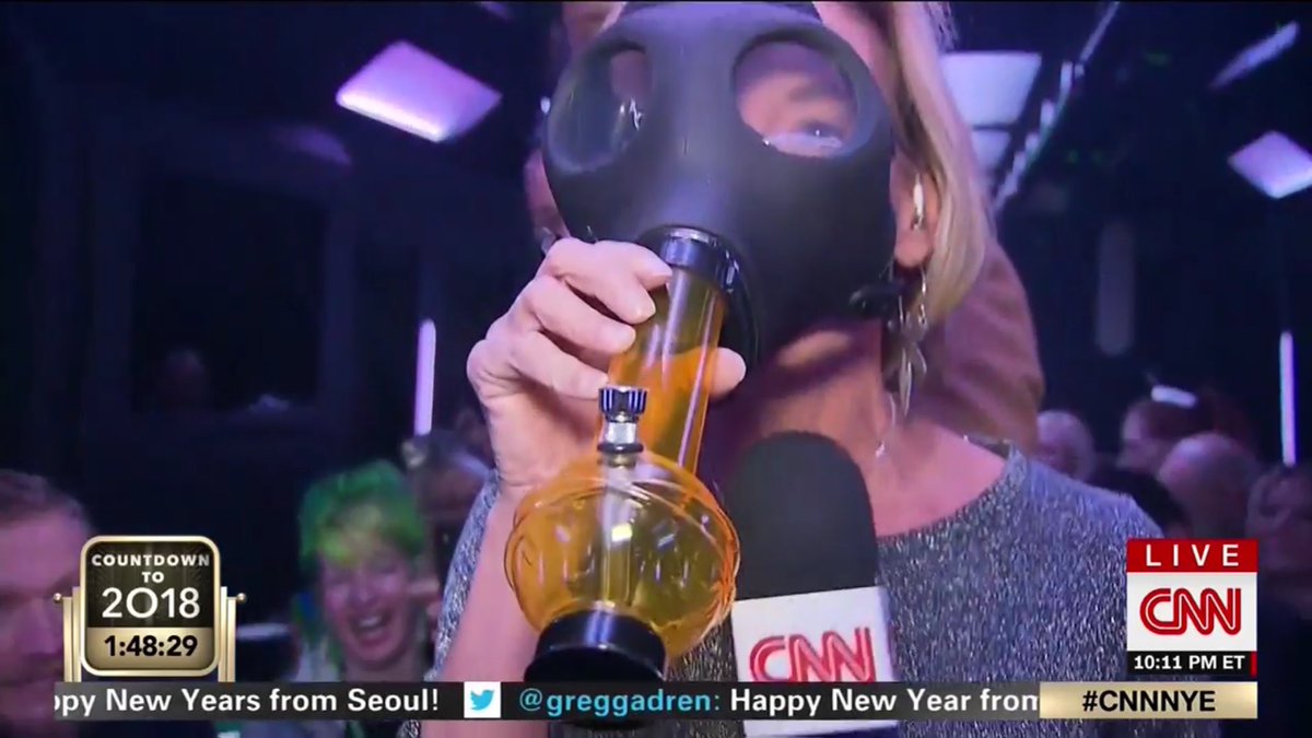 Randi Kaye took a bong hit on CNN tonight. Not quite the type of work she had at KMSP. And if it’s not obvious, CNN is really desperate for ratings.