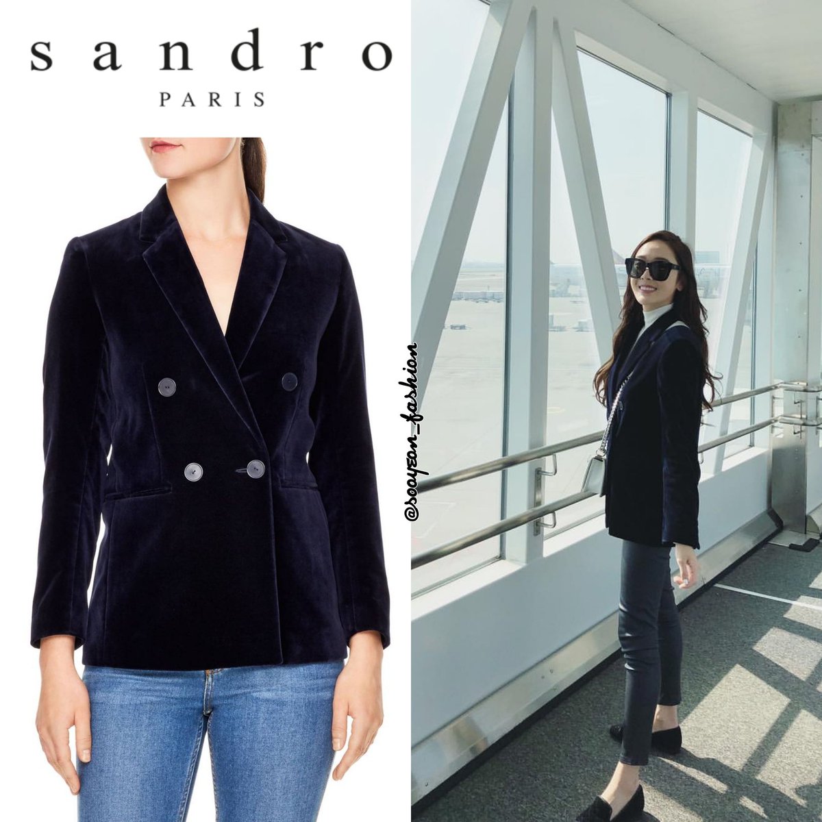 sandro velvet jacket