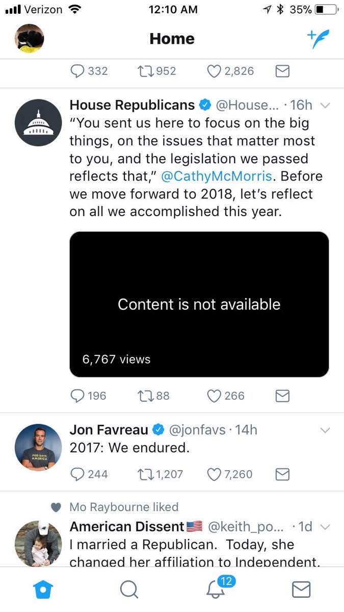 NoxKnows's tweet photo. @HouseGOP I think #contentnotavailable about sums it up for passing laws on the things that matter to real people. At least you got something right. @realDonaldTrump #Resist https://t.co/AWoTBKNfny