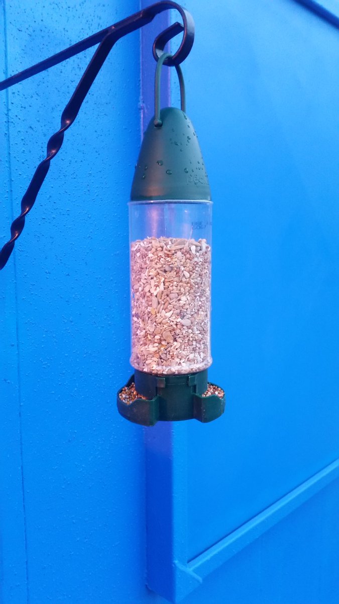 ExpressRedditch's tweet photo. Signs of the bird feeders being used over the Christmas break, spotted a robin using them this morning. https://t.co/vOzw6Wczn3