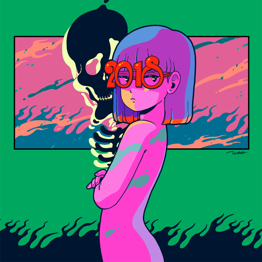 「戌年🐶!Happy new year, I hope 2018 will be」|Utomaruのイラスト