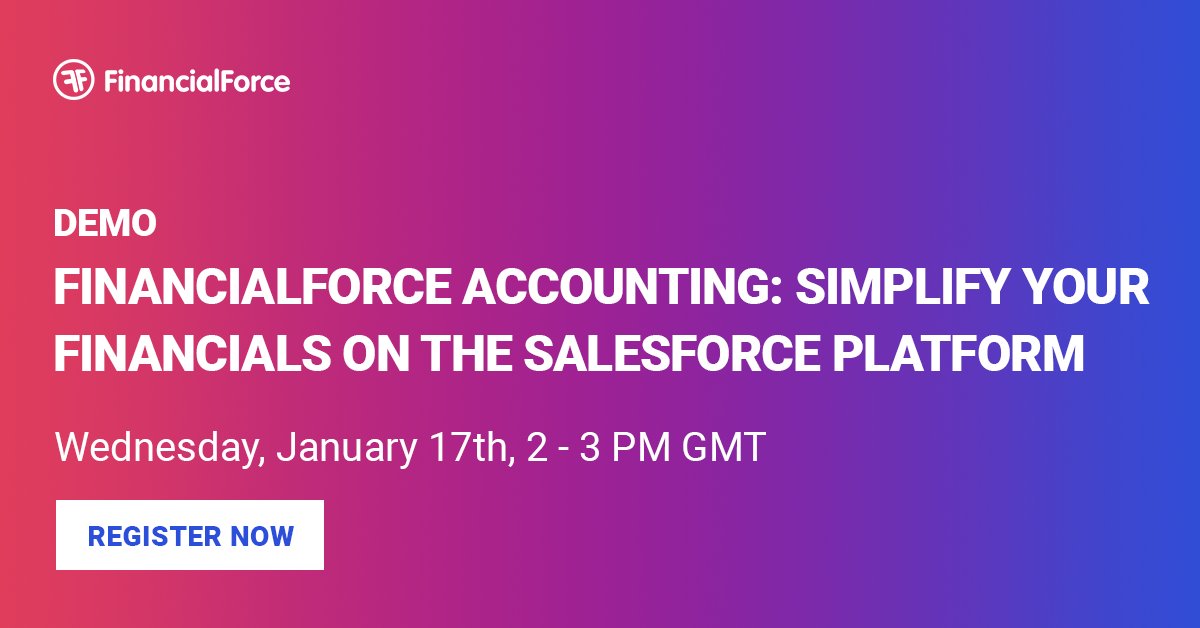 Attention UK folks - join us for a webinar where we will demonstrate our Financial Management solution built 100% on the #Salesforce Platform: ow.ly/aMGP30hnt39 #UK #FM #FinancialMangement #Finance #Accounting