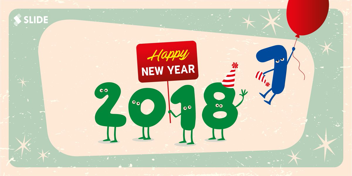 SlideIndia's tweet photo. A New Year is always a new start 
Time to bid adieu to the year that's gone 
Love the best moments and forget the not so good ones
Create a great 2018 guys!
#Slide wishes you a very #HappyNewYear #Happy2018 https://t.co/bJedM2Xc02