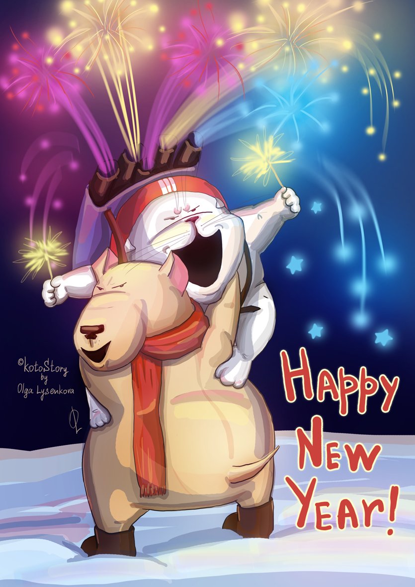 KotoStory's tweet photo. #kotostory #cat #cats #dog #dogs #HappyNewYear #HappyNewYear2018 #Fireworks #happy #dream #NewYear2018 #котостори #кот #новыйгод #годсобаки https://t.co/iE2SezBGB6