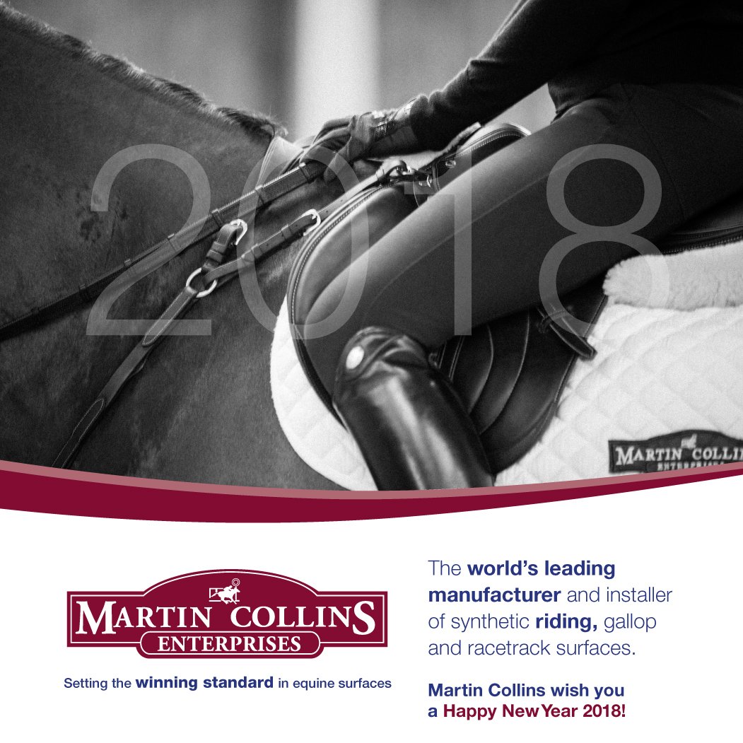 MCE_Surfaces's tweet photo. Happy New Year 2018!
2017 was a busy year for us, we were delighted to have participated in exciting events and our aim is to do even more in 2018!
#racing #dressage #polo #showjumping #gallops #equinesurfaces #equestrianlife #arenasurfaces #globalchampionstour #onlythebest https://t.co/7YkLOfrieH