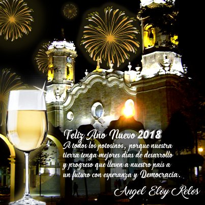 Feliz #AñoNuevo2018 para todos aquellos bolivianos comprometidos con la #Democracia y para el pueblo potosino para alcanzar el desarrollo y progreso tan deseados