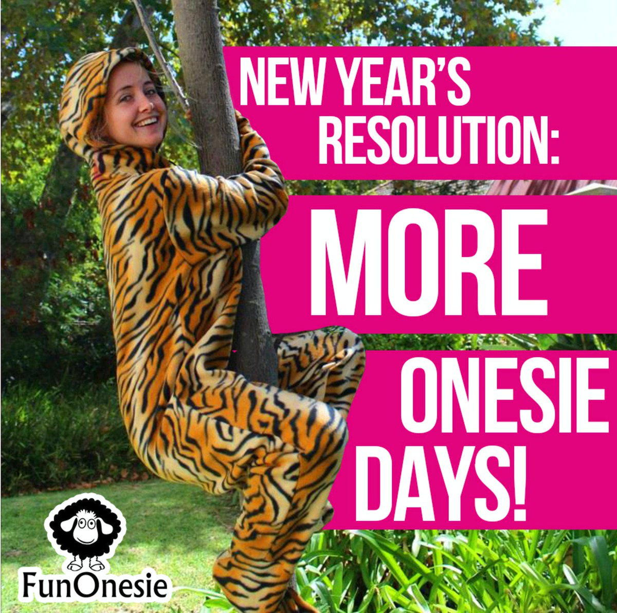 Happy New Year from the FunOnesie team! 🎉🎉🎉❤️
Our 2018 resolution: more onesie days.