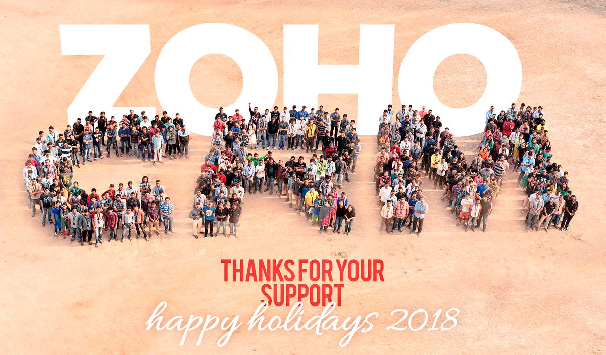 ZohoCRM's tweet photo. Happy New Year from our family to yours :) https://t.co/d9xKJlhYuG