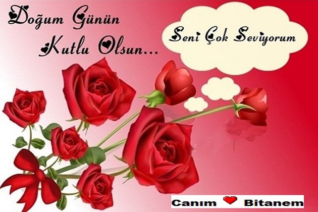 Doğum günün kutlu olsun aşkım