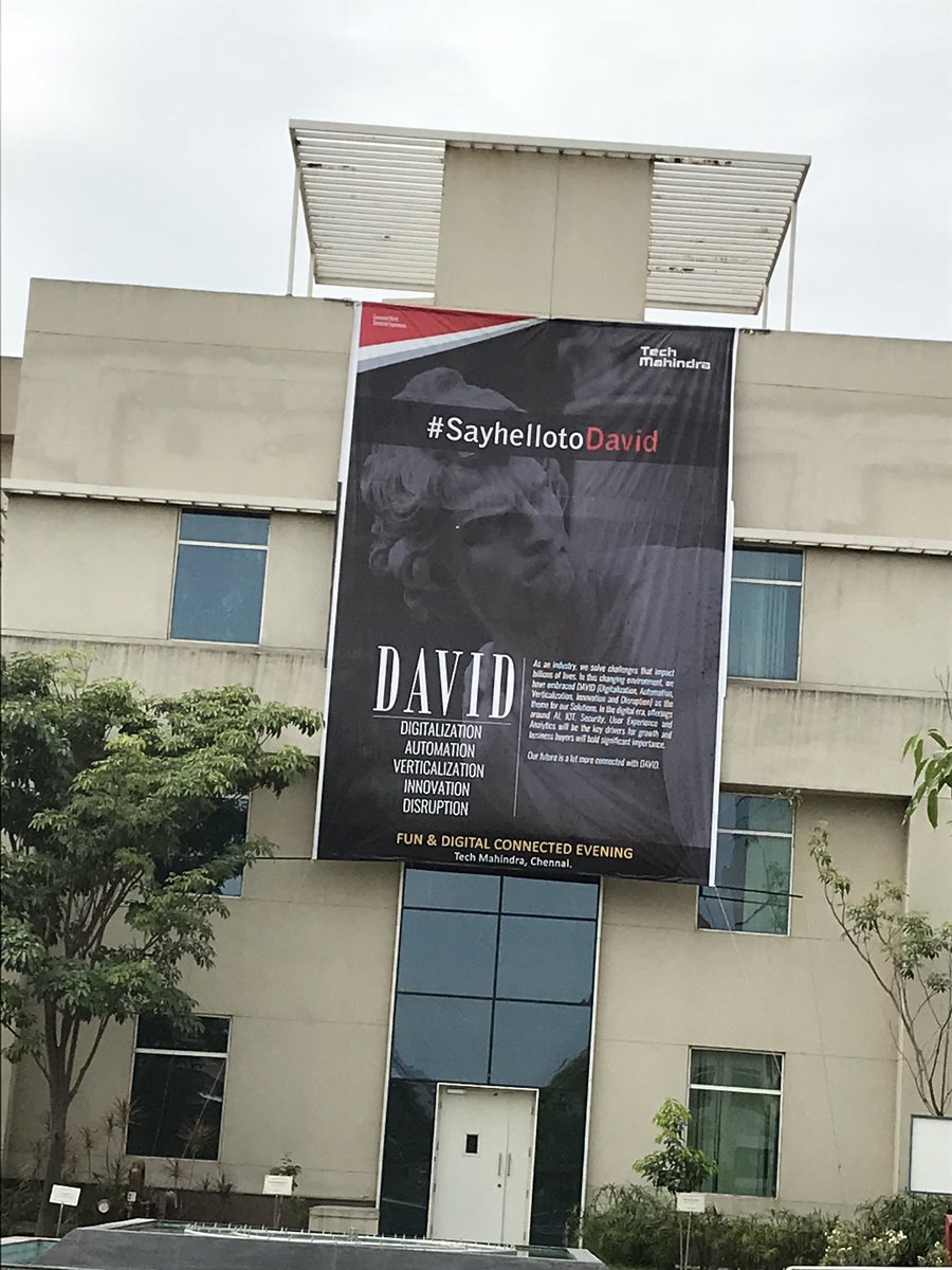 Nelson_Cloud's tweet photo. Chennai Campus - getting ready for one of the biggest tech event - Digital Evening. #sayhellotoDavid @tech_mahindra ๐ค๐๐ @chandkarthi https://t.co/RaVtHAFkY5