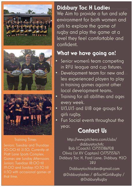 RJonesCoaching's tweet photo. #HappyNewYear2018 want to try something new or get back involved #2018IsTheYear to #tryrugby @DidsburyLadies @TocHgirlsrugby #InnerWarrior 21/01/2018 at 1pm! https://t.co/X4S5HeBJGS #manchesternewyear #Didsbury #NewYearsResolutions #rugbyunited #WomenInSport #TrySomethingNew https://t.co/nFZ9rGZhq3
