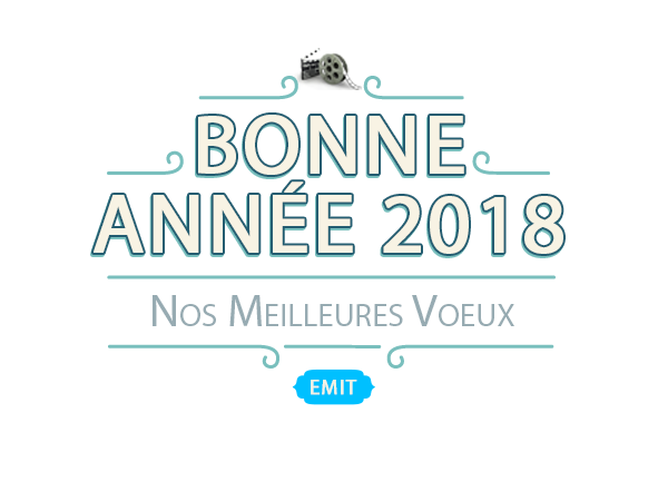 Emit_France's tweet photo. Toute notre équipe vous souhaitent une bonne année #2018 pleine de bonheur et de réussite. | #emit #matériel #production #audiovisuel #vente #sav #location #happynewyear https://t.co/WG3FYudrwU