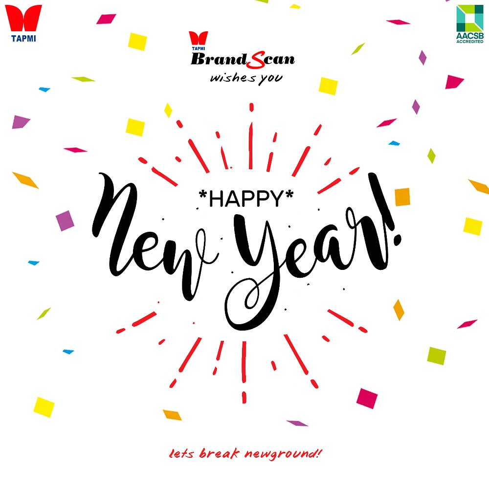 TAPMI_BrandScan's tweet photo. #BrandScan wishes you a successful year ahead!

#HappyNewYear2018 #NewYear2018 https://t.co/2GSGj1SYsq