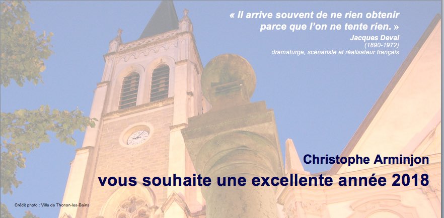 Que nos Vœux vous accompagnent tout au long de 2018