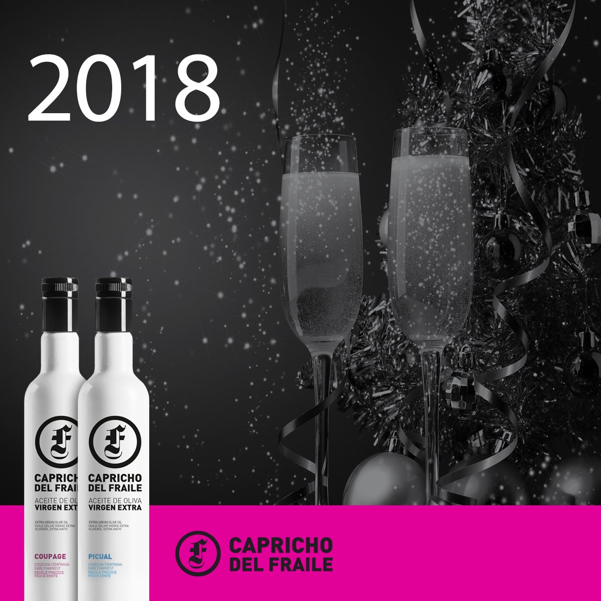 aceitecapricho's tweet photo. ¡Feliz Año Nuevo a todos!
#Capricho2018 
#AñoNuevo
#2018
#HappyNewYear https://t.co/FCQAJxn38T
