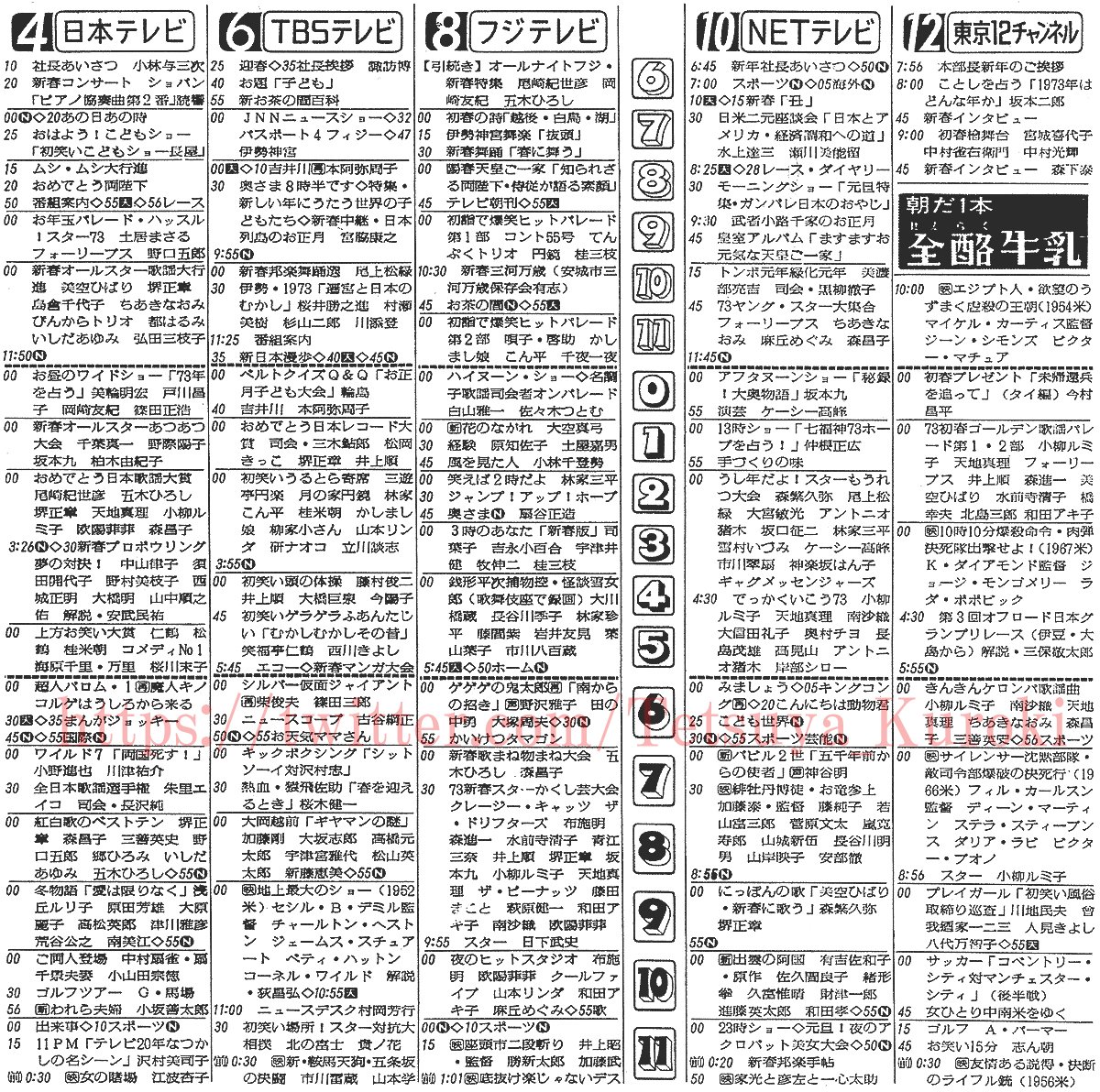 1973年のテレビ (日本) 1973 in Japanese television JapaneseClass.jp