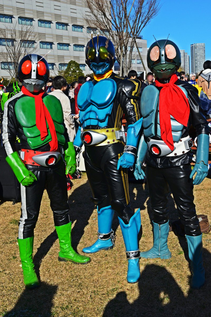 仮面ライダー1号,2号,3号,4号！勢揃い！ #C93コスプレ
