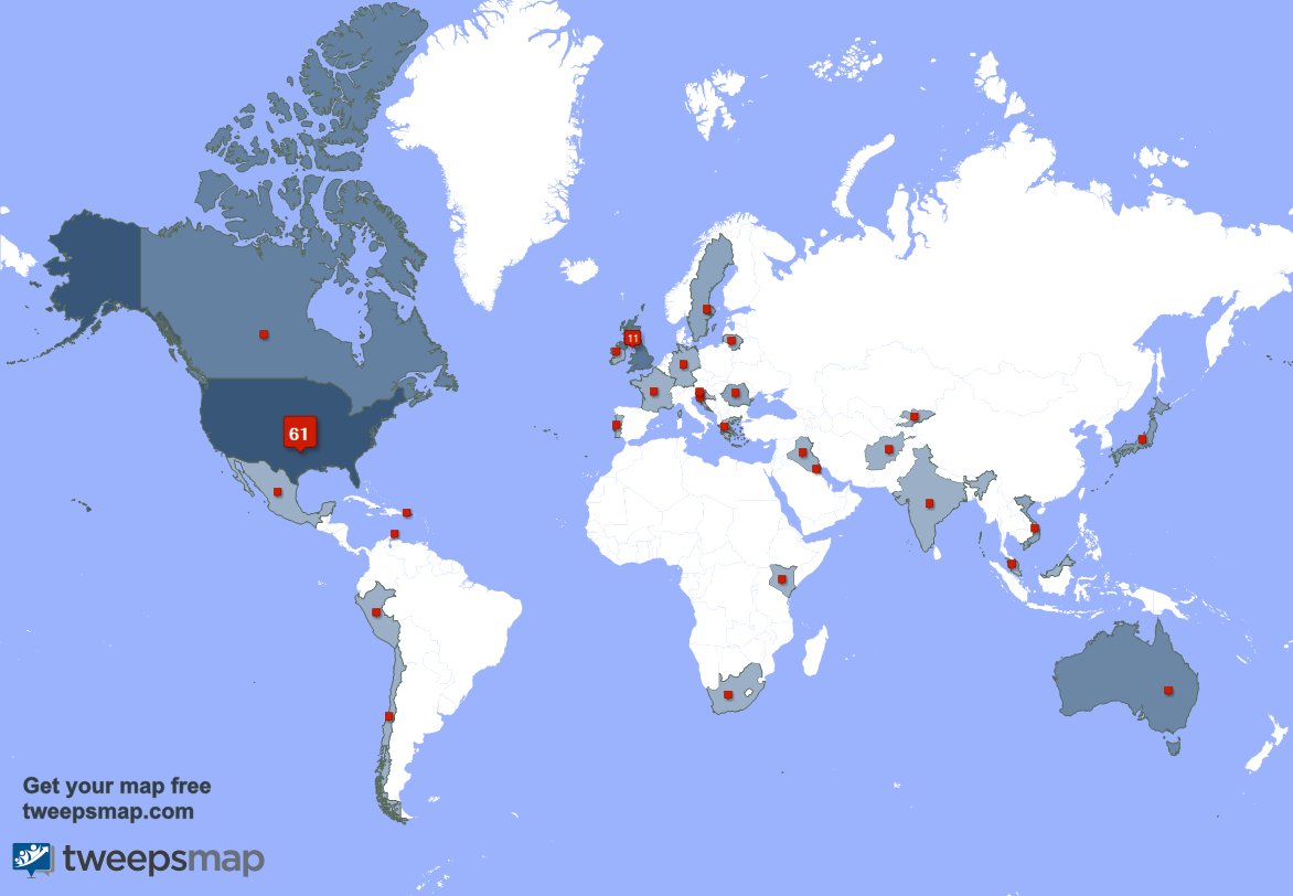 hateleafyishere's tweet image. My followers live in 29 countries: USA(60%), UK.(11%)... tweepsmap.com/!hateleafyishe… Get your free map!