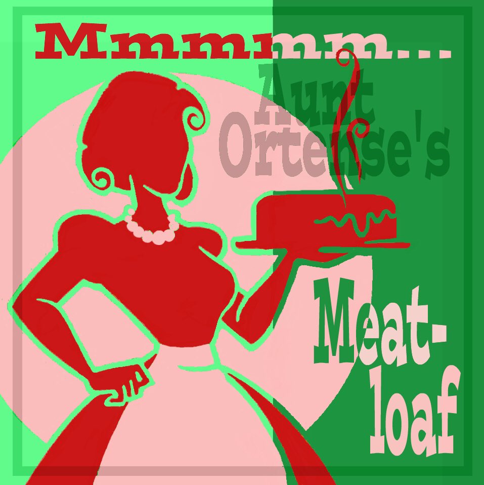 JAMES DEAN’s own Aunt Ortense Winslow’s homemade meatloaf recipe!  Mmm-mmm-good!  Full recipe, lots of stories, and more at recipes4rebels.com/?page_id=3661 #jamesdean #recipes4rebels #deanersthemovie #fairmountindiana
