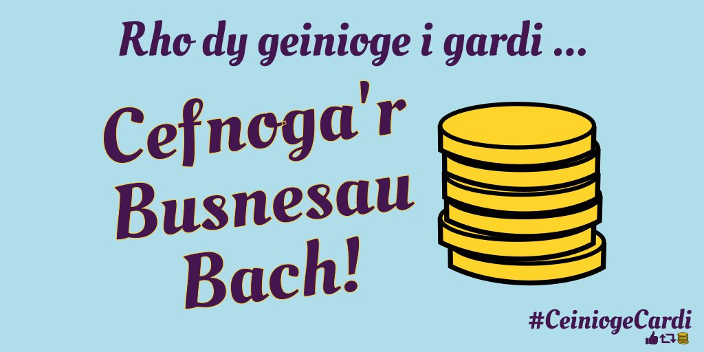 Blwyddyn newydd dda! 🎊 Beth am hon fel adduned ar gyfer 2018 ... #CeiniogeCardi