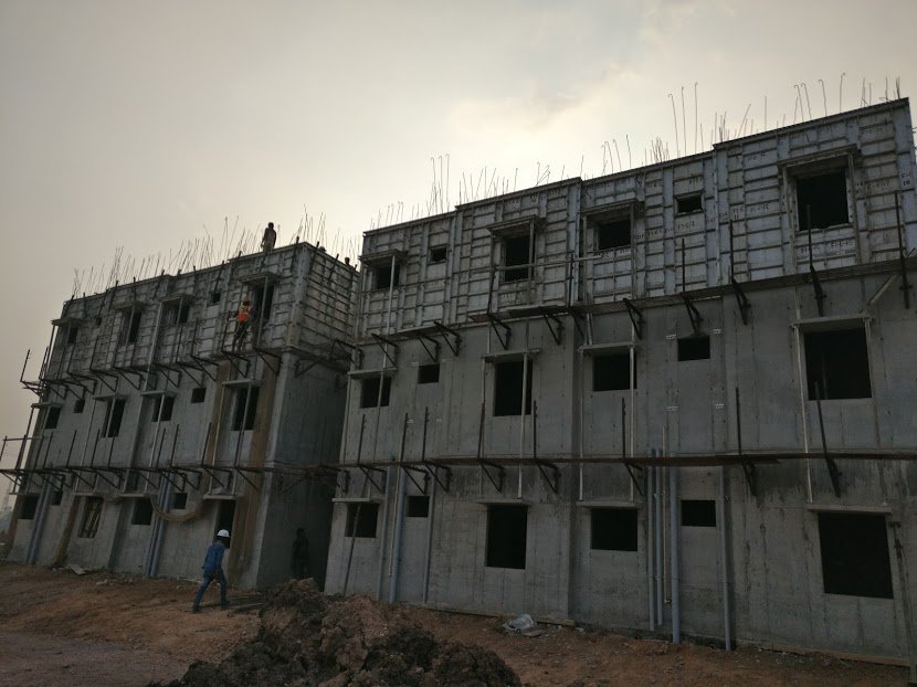 I was said that the entire construction in the site will be closed by March 2018. Every three weeks they complete a block. It is mind blowing speed. Its just marvellous that the govt. is constructing quality houses with the best technology and at greatest speed.