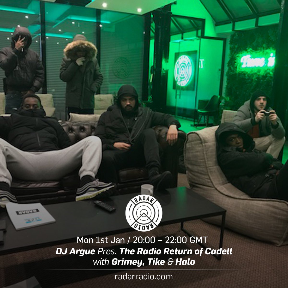So my weekly show kicks off tonight &amp; I’m pleased to present the radio return of @CADELL 🎤

8-10pm only on <a href="/RadarRadioLDN/">Radar Radio</a> 📻

Happy New Year ❤️