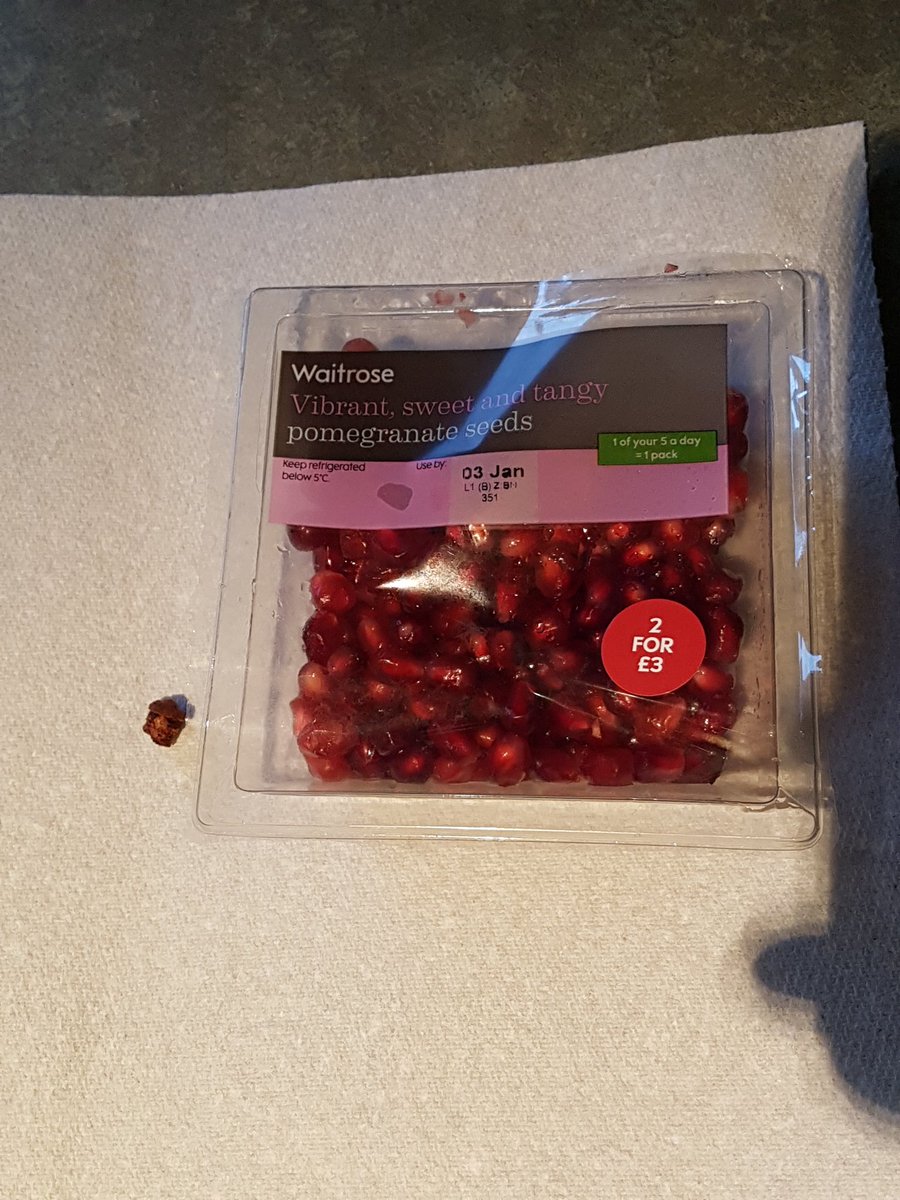 JolieAdams8's tweet photo. @waitrose went to eat my pomegranate and found a really nasty screw covered in what seems to be rust!? Where to I take this now? https://t.co/ecobj6XtfM