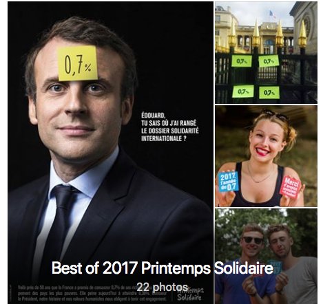 Merci à tous pour votre mobilisation phénoménale en 2017, on a partagé tellement de choses #ensemble !
On continue en 2018 ! #bonneannee #zerosept #avecvous
facebook.com/PrintempsSolid…