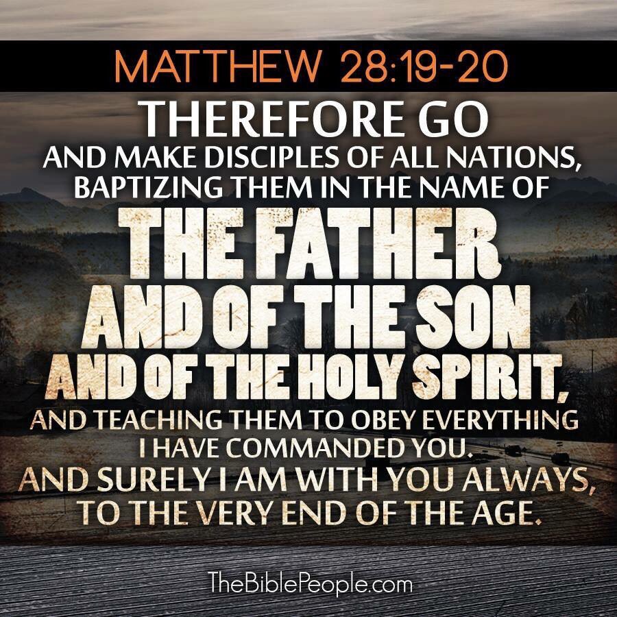 JamesSuryaMulya's tweet photo. Matthew 28: 19-20 https://t.co/QavOYNtRpO