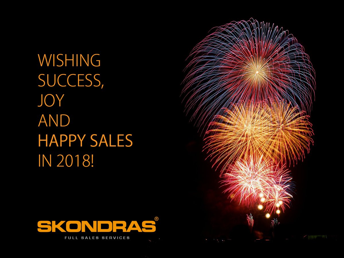 Happy 2018 to all our customers, colleagues and partners! #skondras #sales #business #growth #hasselt #teamskondras #career #HappyNewYear2018 #successful #leadgeneration