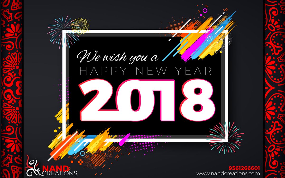 NandCreations's tweet photo. #NandCreations wish you a Happy New year
#Happy2018 , #HappyNewYear , #NewYear2018 https://t.co/X1ABVCMWO0