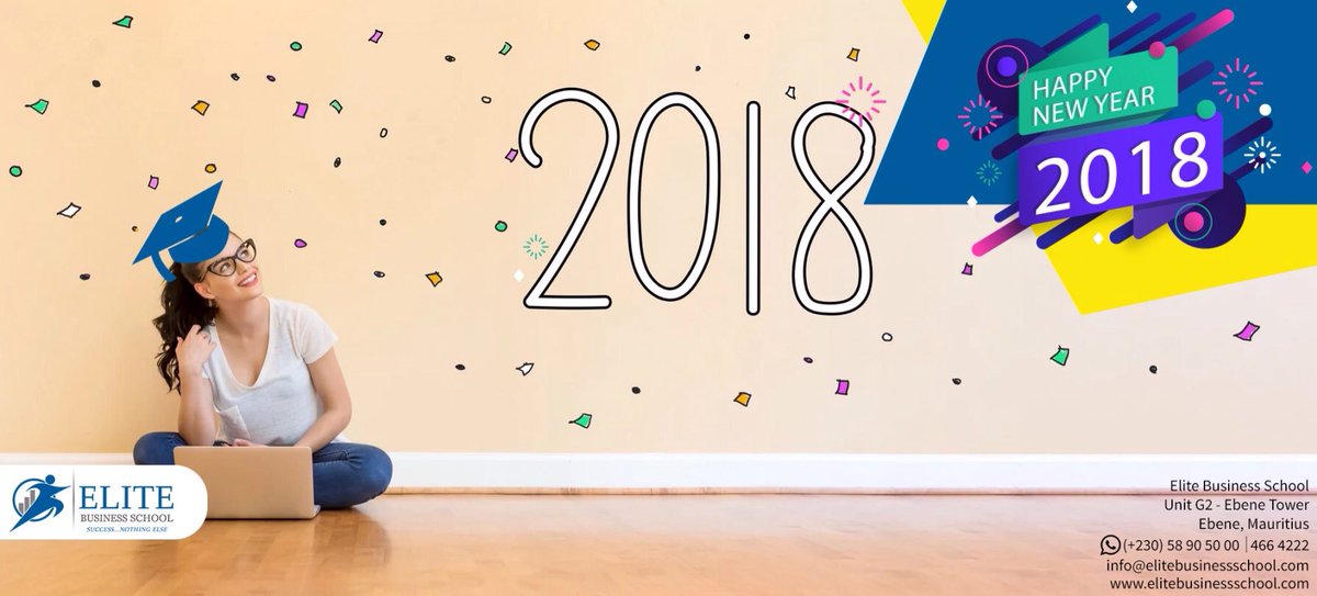 ELITEBSchool's tweet photo. #HappyNewYear2018 https://t.co/lwr9UCufTV