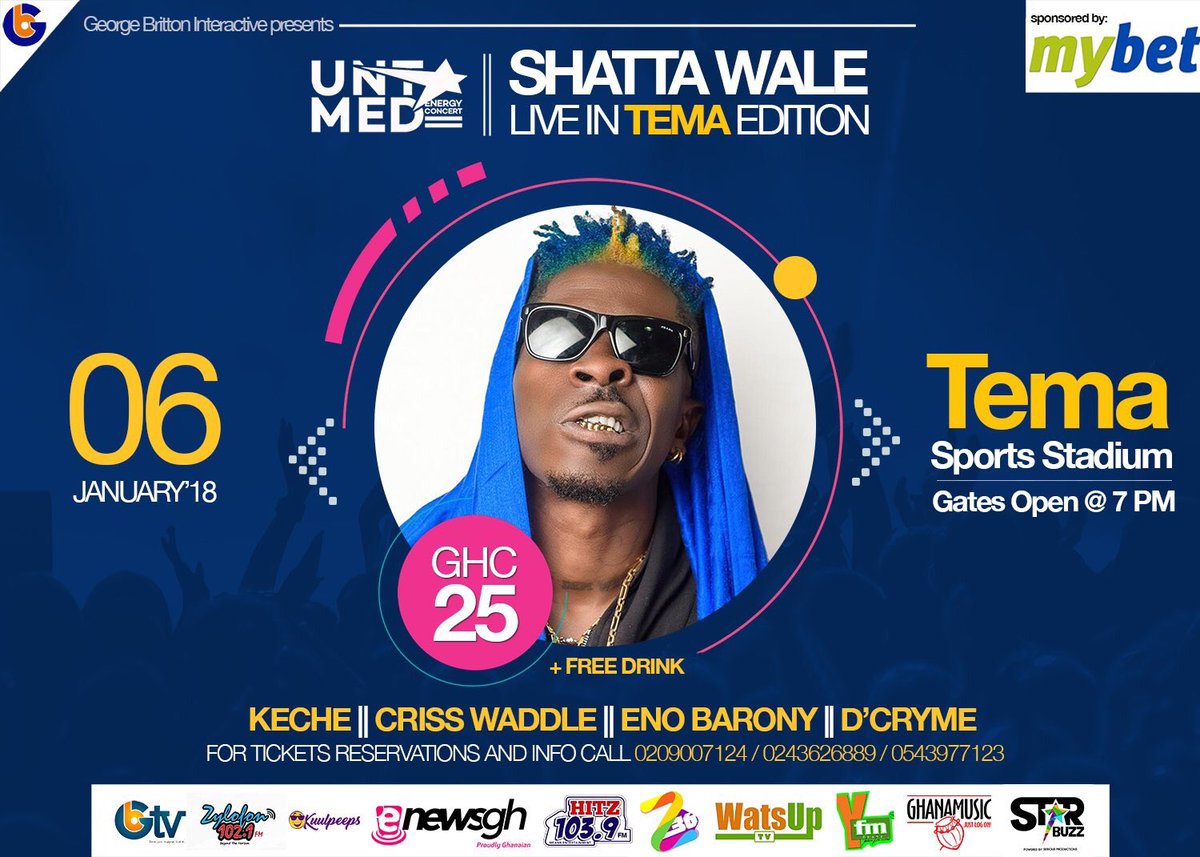 MajidCarlos's tweet photo. Diz Saturday Tema Sports Stadium Ago Burn Up 🔥🔥🔥💥💥💥🙏🏾🙏🏾🙏🏾🙏🏾.. Tema Seh Dem Cyaan Wait Fi See U King @shattawalegh 👑👑👑 .. @georgebrittongh https://t.co/puigPOB7ZX