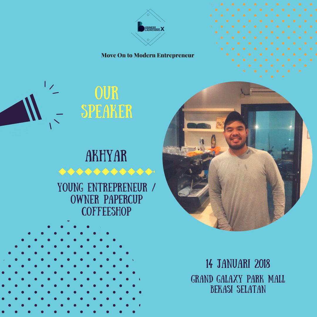 Hi guys welcome to 2018 🎉🎉 <a href="/bizlaunching/">Biz Launching UAI</a> have freetalkshow yeay !!!! .
.
.
Chit chat about business with Akhyar as Papercup Coffeeshop Owner ( Alumni FE Manajemen UAI ) <a href="/kmfe_uai/">KMFE UAI</a> .
.
Grand Galaxy Park 
Saturday 14th january 2018 
1:20  pm onwards
.
.
See you at venue ❤️
