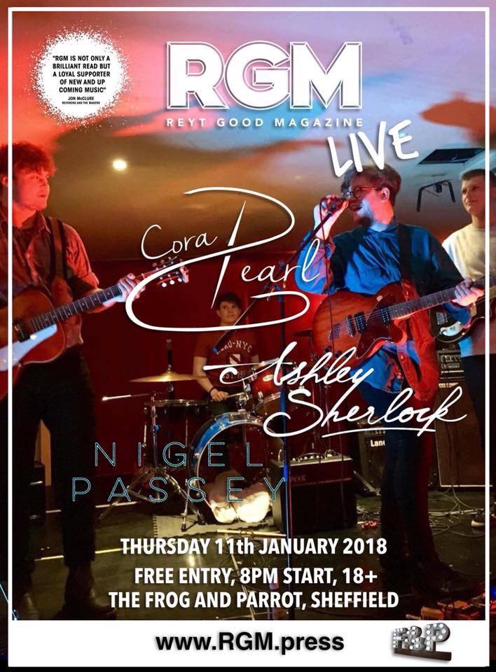 RGMMAGAZINE's tweet photo. ⭐️New RGM Live show for 2018⭐️

Thursday 11th Jan at @FrogandParrot 

@CORAPEARLBAND  / Paul Hawksworth / @AshjSherlock / @mr_NigelPassey

Free Entry / 18+ / 8pm Start 

https://t.co/XI9H3ikdQX https://t.co/0Ue0uwr9Ay
