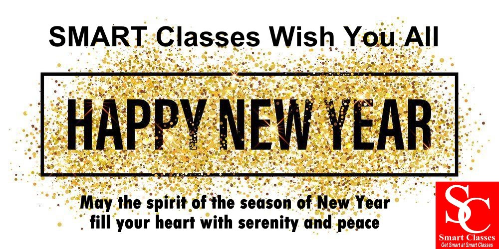SMARTClassesDdn's tweet image. SMART Classes wishes everyone a very Happy New Year.
#SMARTClasses #SMARTClassesDehradun #GetSmartAtSMARTClasses