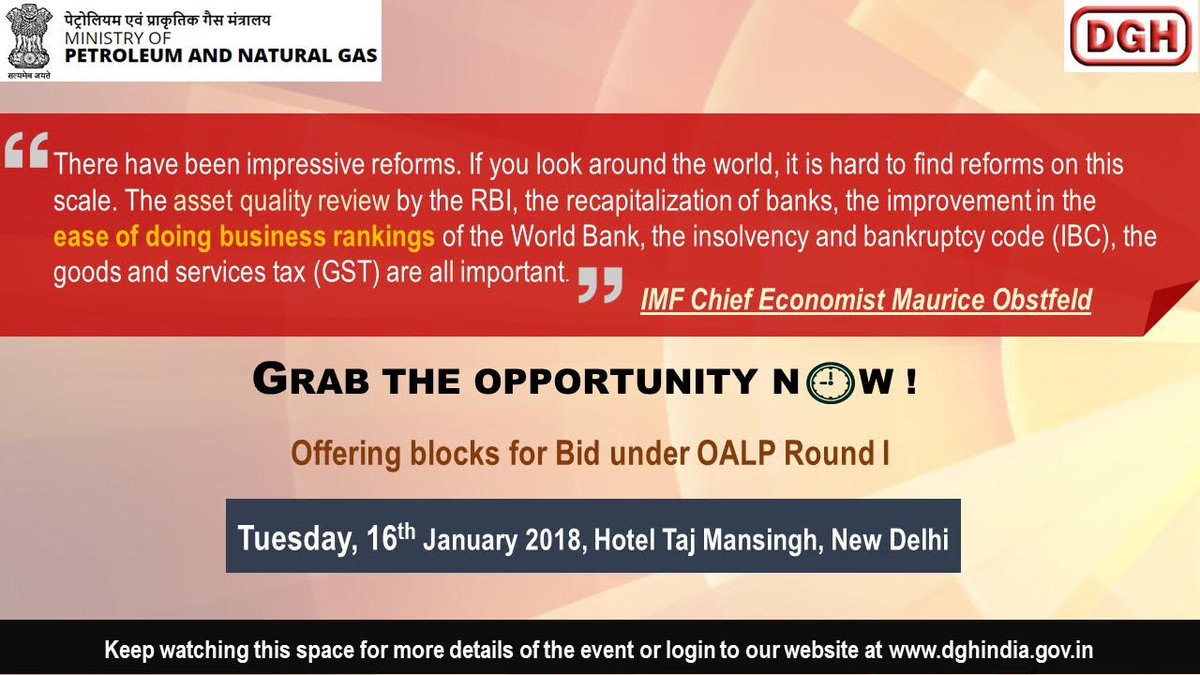 Dgh On Twitter Time Now For Participation In The Indian Ep Sector Aogoindia Energy_niti Fipiind Petroleummin Dgh On Twitter Time Now For Participation In The Indian Ep Sector Aogoindia Energy_niti Fipiind Petroleummin