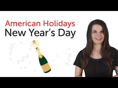 Learn American Holidays - New Year's Day Holiday youtube.com/watch?v=Pr73YY…