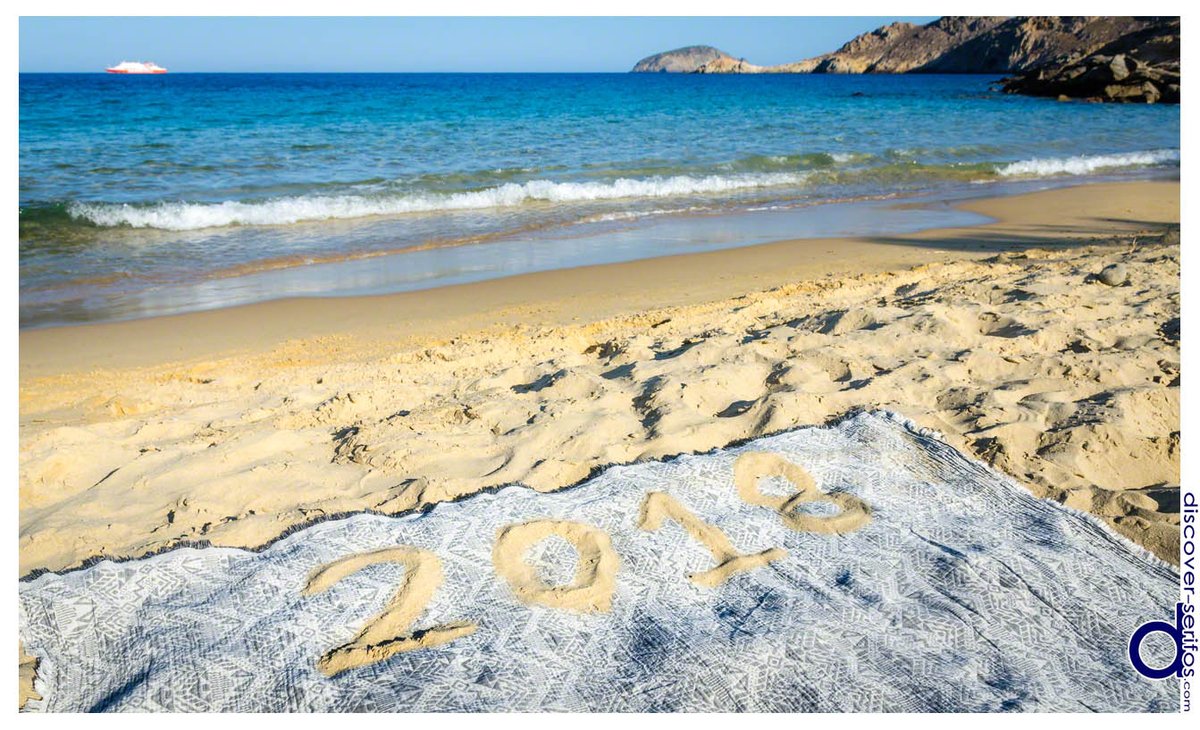 DiscoverSerifos's tweet photo. Happy New Year, full of happiness and health, to each and every one of you and your loved ones, from the beach of Ai Giannis in #Serifos! https://t.co/x6qqDp0Rg8