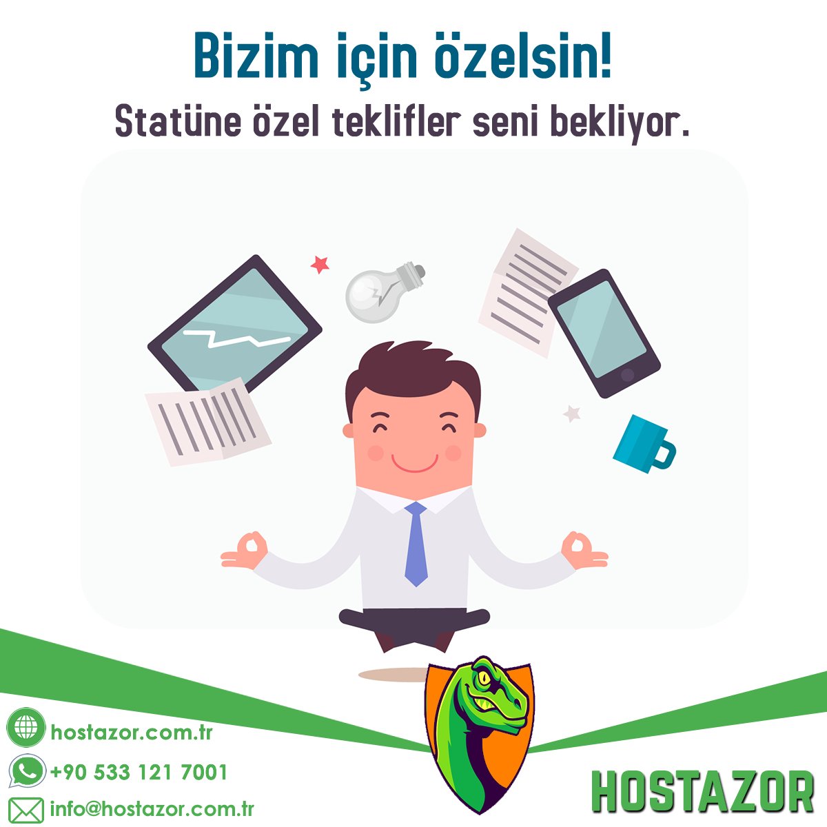 hostazor's tweet image. Öğrenci, Girişimci, Esnaf, Ev Hanımı, Geliştirici ve daha fazlası. Bizim için daima özelsin! Özel statü gruplarımız ile Hostazor'da sürekli indirim ve ayrıcalık kazanmak ister misin? Blog yazımızı oku! 😍

Bağlantı : bit.ly/hostazorstatu
#hostazor #1ocak #statu #meslek