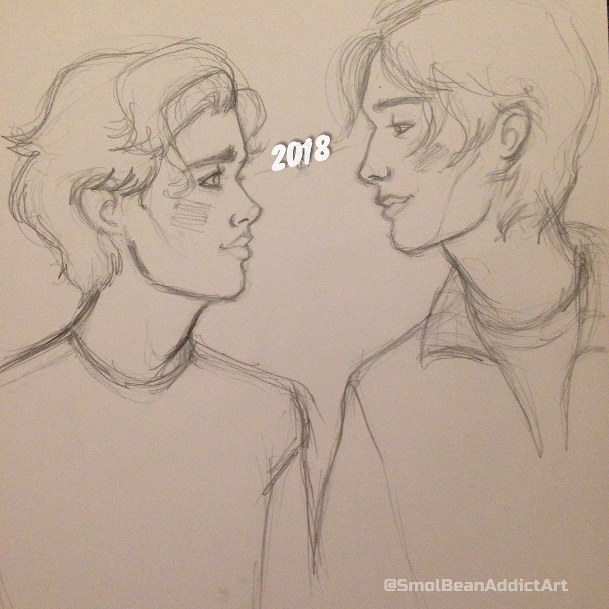 smolbeanaddict's tweet photo. Happy 2018 @jamespaxtonyo  @ItsTylerYoung and #eyewitness family I wish you all the best.
#philkas #sketch https://t.co/rL2PBzacjI