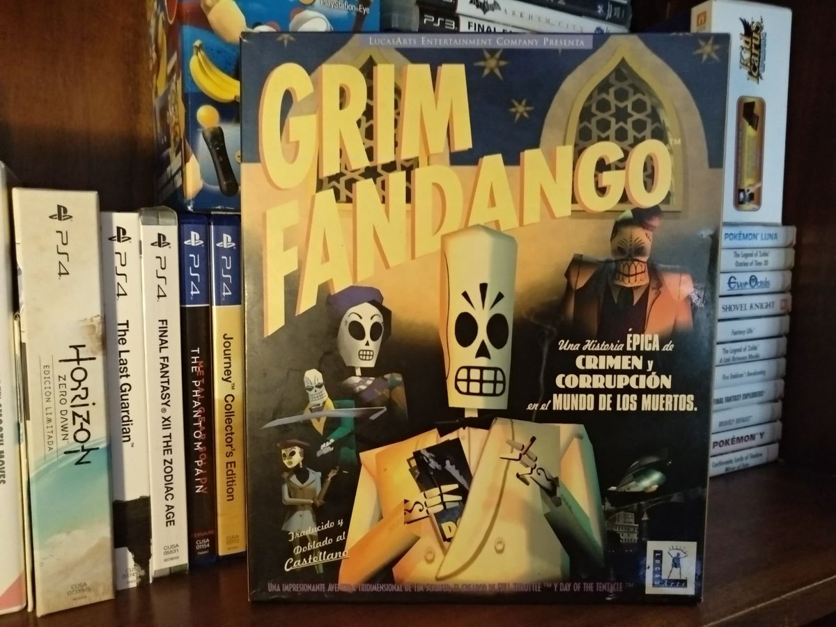 MarioWareInc's tweet photo. Grim Fandango
Plataforma: PC
Género: Aventura Gráfica
Desarrolladora: Lucasarts
Lanzamiento: 1998
Mezcla mitología mexicana y el cine negro de los años 40, con una genial banda sonora inspirada en el Bebop y el Jazz. Diseño a cargo del gran @TimOfLegend
#Mygamecollection https://t.co/Eq3bQRtQKv