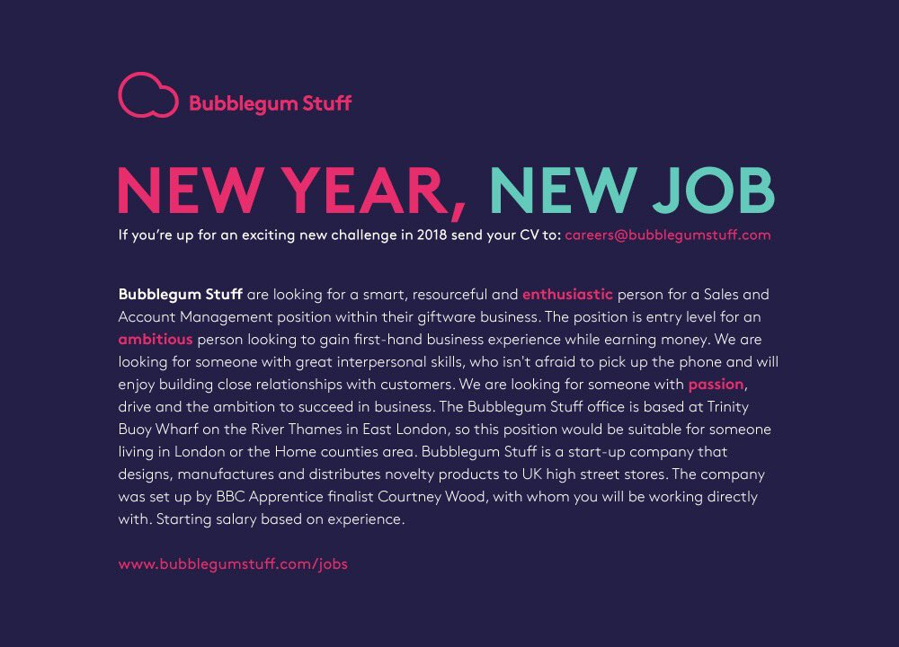 courters_wood's tweet photo. Happy New year to you all, if you feel like an exciting challenge for 2018 or know that someone that might, apply to work for my gift company. I'm hiring 👉 https://t.co/7ybBzvTOGg