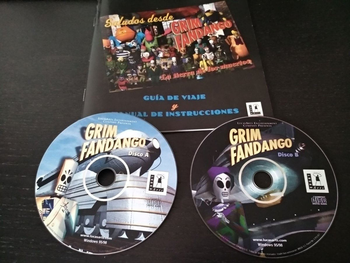 MarioWareInc's tweet photo. Grim Fandango
Plataforma: PC
Género: Aventura Gráfica
Desarrolladora: Lucasarts
Lanzamiento: 1998
Mezcla mitología mexicana y el cine negro de los años 40, con una genial banda sonora inspirada en el Bebop y el Jazz. Diseño a cargo del gran @TimOfLegend
#Mygamecollection https://t.co/Eq3bQRtQKv