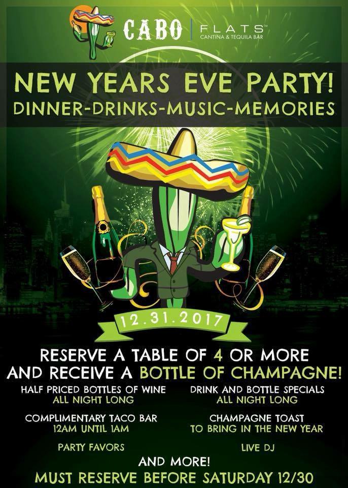 Cabo_Flats's tweet photo. We are still accepting reservations for this evening. We have half priced bottles of wine, drink and bottle specials, Live DJ, complementary taco bar and more! Reserve your table now!! https://t.co/Cxy24s502L